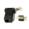 2 Pieces/lot RS232 DB9 Female to RJ45 Female Connector Adapter view 1