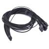 70cm 3*CPU/PCI-E 8P to 12V 16Pin Flexible Silicone Sleeve Adapter Cable for Modular CPU/PCI-E 8P Interface (Black) view 1
