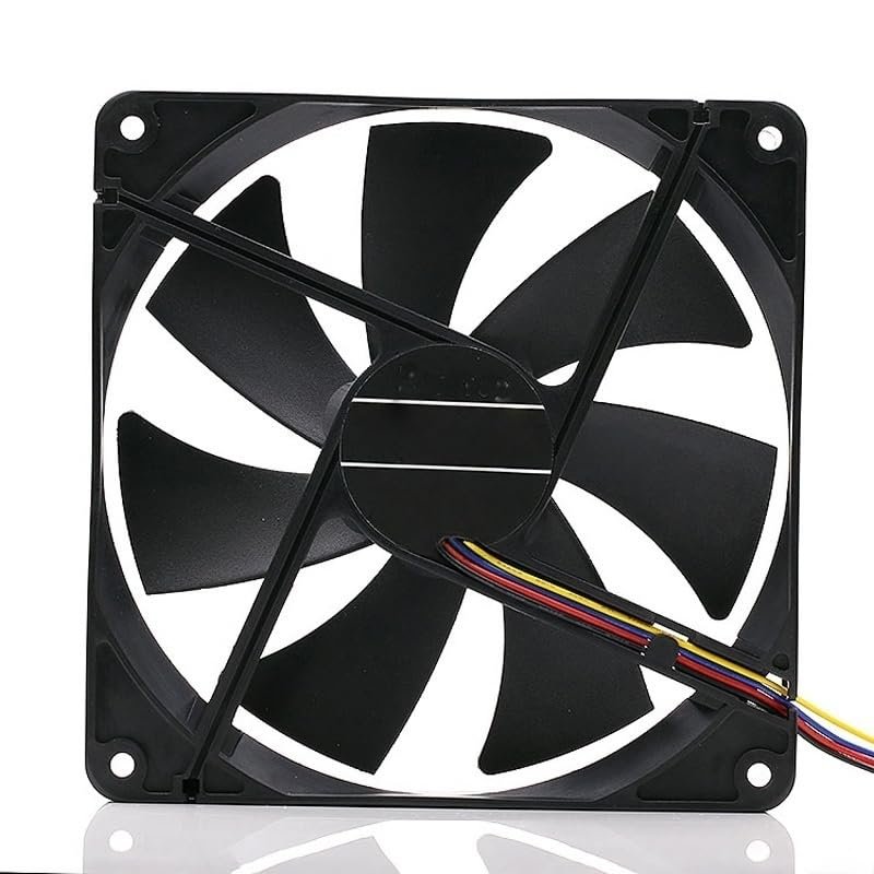 3100RPM DC 4-pin Connector 7 Blade Computer 140x140mm Case Radiator DC 12V Cooling Fan