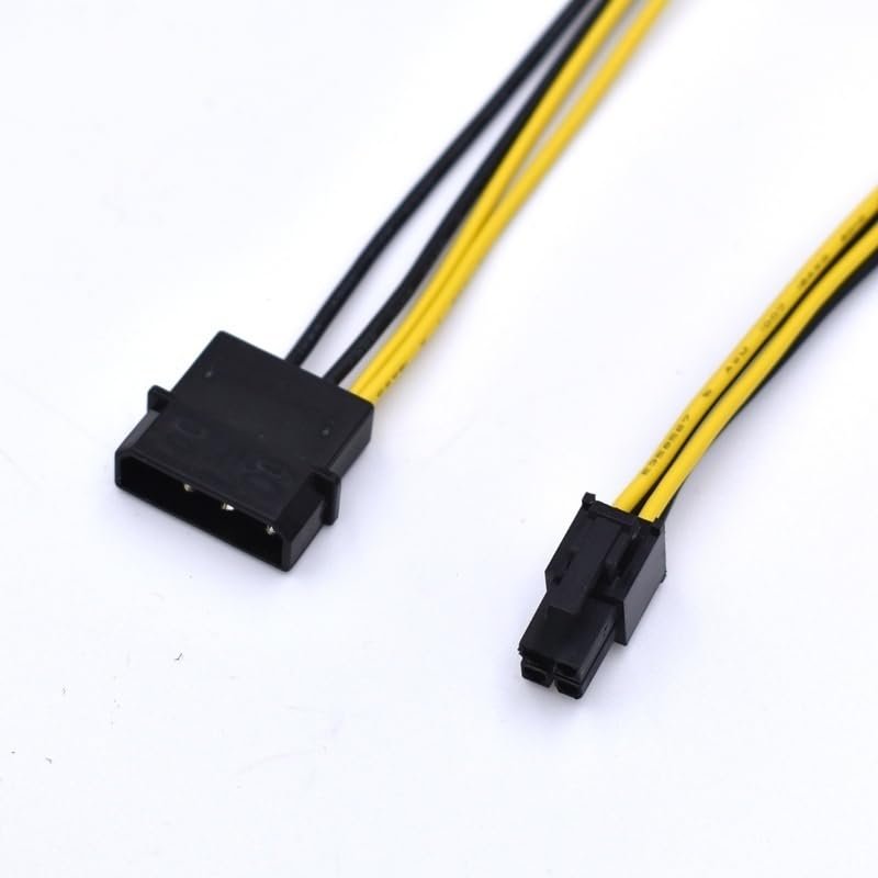 2pcs/lot 20cm 4-pin IDE Molex to Motherboard 4-pin P4 CPU Power Adapter Cable