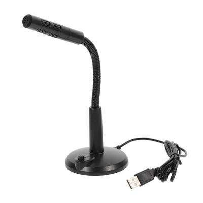 DOITOOL USB Laptop Microphone with Stable Base Sound Desktop Mic for Live Streaming Gaming Voice Chat Design Easy to Use