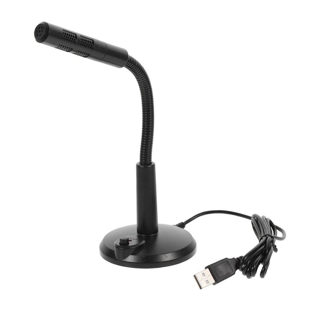 DOITOOL USB Laptop Microphone with Stable Base Sound Desktop Mic for Live Streaming Gaming Voice Chat Design Easy to Use