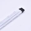50cm 3*CPU 8-pin to 16-pin Male PCI-E 5.0 12V RTX 3090Ti Flexible Silicone Sleeve Adapter Cable for PSU (White) view 1