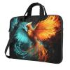 14 Inch Laptop Shoulder Bag For Men Women,Waterproof Briefcase Messenger Bag Fire And Water Phoenix Laptop Sleeve Bag W/Strap Handle view 1