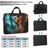 14 Inch Laptop Shoulder Bag For Men Women,Waterproof Briefcase Messenger Bag Fire And Water Phoenix Laptop Sleeve Bag W/Strap Handle view 2