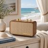 TRENBADER Retro Bluetooth Speaker with Subwoofer, Wireless, Walnut view 1