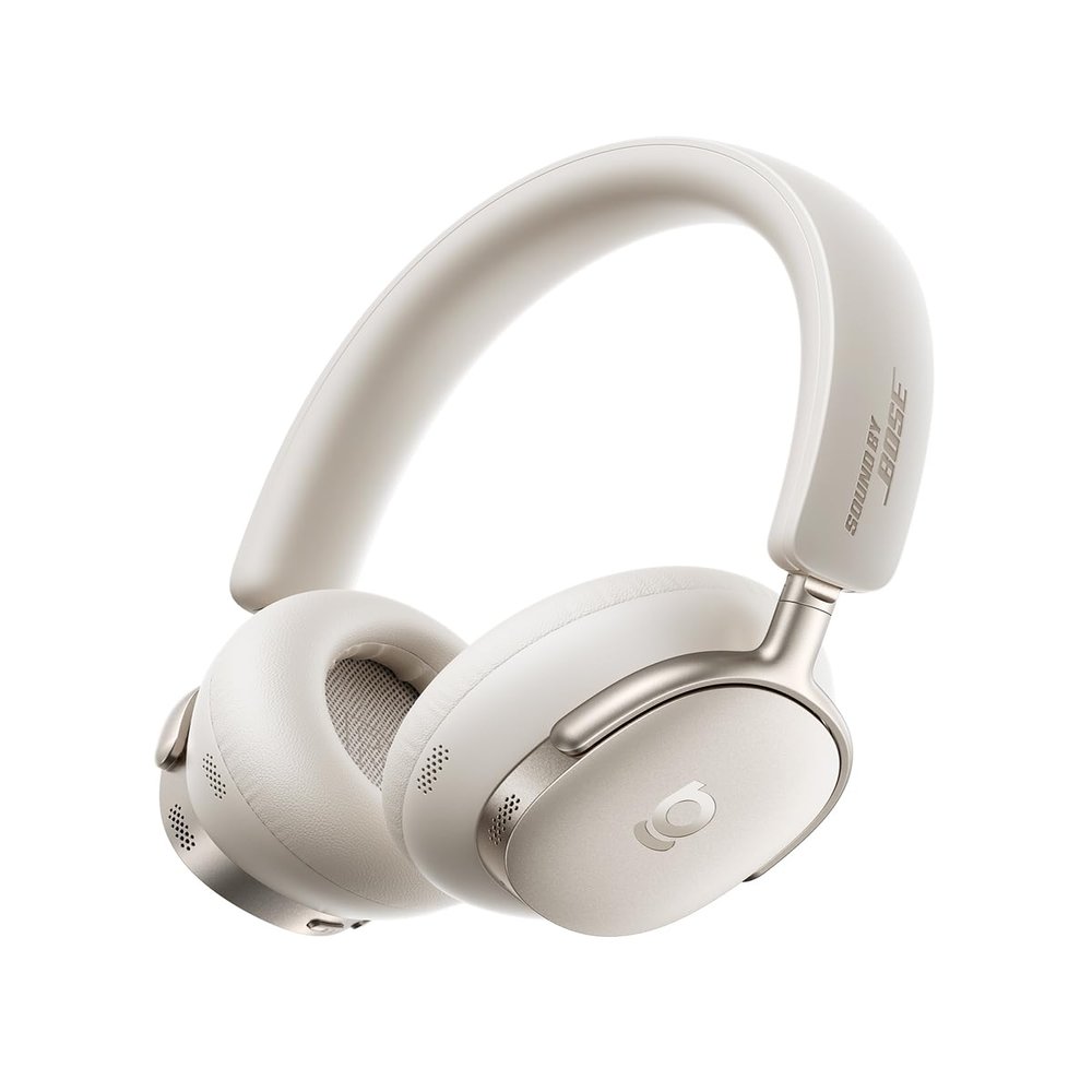 Baseus Inspire XH1 Adaptive Active Noise Cancelling Headphones, Sound by Bose, Dolby Audio, Premium Real-Time Adaptive ANC, Adaptive Rich Sound, Hi-Res Audio, 100H Playtime - Starlight Off-White