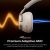 Baseus Inspire XH1 Adaptive Active Noise Cancelling Headphones, Sound by Bose, Dolby Audio, Premium Real-Time Adaptive ANC, Adaptive Rich Sound, Hi-Res Audio, 100H Playtime - Starlight Off-White view 3