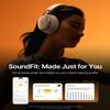 Baseus Inspire XH1 Adaptive Active Noise Cancelling Headphones, Sound by Bose, Dolby Audio, Premium Real-Time Adaptive ANC, Adaptive Rich Sound, Hi-Res Audio, 100H Playtime - Starlight Off-White view 4