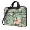 13 Inch Laptop Shoulder Bag For Men Women,Waterproof Briefcase Messenger Bag Pastel Floral Pattern Laptop Sleeve Bag W/Strap Handle view 1