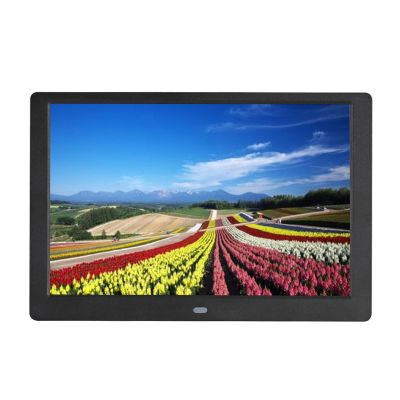 10.1 Inch IPS HD Advertising Machine 1280x800 Resolution Electronic Photo Album Digital Photo Frame Loop Playback Support Multimedia Files Essential for Home (Black)