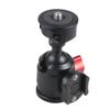 BGNing 1/4 Ball Head, Quick Release SLR Tripod Mount with 1/4 Threaded Holes on Both Sides for Small Geeks with 1/4 Threaded Adapter Screws (Side Cold Boots) view 3
