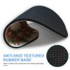 Comfortable Mousepad Waterproof Non-Slip Rubber Base Mouse Pad Christmas Holiday Santa Claus Wreath Round Printed Mouse Mat for Laptop Office view 3