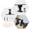 Homoyoyo Rotatable Wall Mount Speaker Shelf Bracket for Surround Sound Bookshelf Speakers Stand with Screws Included Stable Indoor Outdoor Wall Stand for Living Bedroom view 3