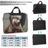 14 Inch Laptop Shoulder Bag For Men Women,Waterproof Briefcase Messenger Bag Otter Animal Laptop Sleeve Bag W/Strap Handle view 2