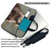 14 Inch Laptop Shoulder Bag For Men Women,Waterproof Briefcase Messenger Bag Otter Animal Laptop Sleeve Bag W/Strap Handle view 3