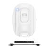 Bluetooth Camera Remote Shutter for iPhone and Android Smartphones, Rechargeable Wireless Phone Remote Control,Selfie Button for Photos and Videos, Charging Cable Included-White view 1