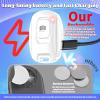 Bluetooth Camera Remote Shutter for iPhone and Android Smartphones, Rechargeable Wireless Phone Remote Control,Selfie Button for Photos and Videos, Charging Cable Included-White view 2