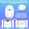 Bluetooth Camera Remote Shutter for iPhone and Android Smartphones, Rechargeable Wireless Phone Remote Control,Selfie Button for Photos and Videos, Charging Cable Included-White view 4