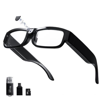 CINELF 4K HD Camera Glasses, 2025 Upgrade Video Smart Glasses for Indoor & Outdoor Sports,Cycling, Driving, Hunting, Hiking, Fishing - No App Needed(64GB TF Card Include)