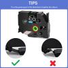 GREENCYCLE Compatible for Brother P-Touch Label Tape TZe-345 18mm 0.7" Laminated Black TZe345 TZ-345 TZe TZ 3/4 inch White on Black Label Maker Tape for PT-D410 PT-D400 PT-D610BT PT-D600, 2 Pack view 4