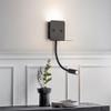 LED Gooseneck Wall Mount Reading Lamp Hardwired Wall Light, Modern Interior Lighting, USB Charging Port, Headboard Lamps for Bedroom Bedside Study Room view 3