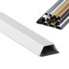 HAABGUBEBV Metal Cord Cover,Self-Adhesive Wire Cord Hider,Metal Cable Covers for Wires Wall,39inch Long Self-Adhesive Cable Concealer Management for Office Home Hotel Shopping Mall(Matte White,M) view 1