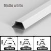 HAABGUBEBV Metal Cord Cover,Self-Adhesive Wire Cord Hider,Metal Cable Covers for Wires Wall,39inch Long Self-Adhesive Cable Concealer Management for Office Home Hotel Shopping Mall(Matte White,M) view 2