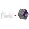 TTETTZ CD Record Storage Organizer, Vinyl Storage Rack, Easy to Assembly, Home Storage Rack for Bedroom Albums view 2