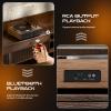 Vinyl Record Player, All-in-one Record Player with Built-in Speakers, Bluetooth Turntable for High Fidelity Sound, Aux-in Functionality, 2 Speed, for Sound Enjoyment and Home Decor (Walnut Wood) view 4