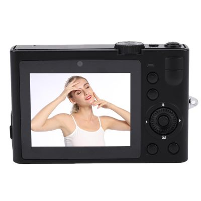 ASHATA 64MP 5K Photo Digital Camera, WiFi Rear Front Double Lens 2.8 Inch Beauty Camera with Fill Light for Selfies Landscapes Portable Compact Point and Shoot Digital for (Black)