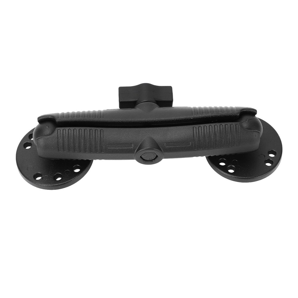 Double Ball Mount with AMPS Round Plates Aluminum Alloy Fish Finder Mount Double Socket Arm for Marine