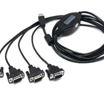 XVFSPWP USB to 2/4-Port RS-232 Converter USB V2.0 to 9-pin RS232 Serial Cable Adapter UT-8814(4 Ports)