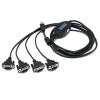 XVFSPWP USB to 2/4-Port RS-232 Converter USB V2.0 to 9-pin RS232 Serial Cable Adapter UT-8814(4 Ports) view 2