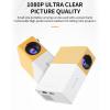 ASHATA Full HD Projector,6000 LM Brightness 100 ANSI Portable Outdoor Movie Projector with Auto Correction Built in Speaker, for iOS Phone TV Stick Laptop (US Plug) view 3