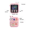 Yoidesu Instant Print Camera, Double Lens Selfie Cameras, 48MP Digital Camera with 2.4 Inch Screen, 16x Digital Zoom, Toy with Filters Game Music for Kids (Pink Rabbit) view 4