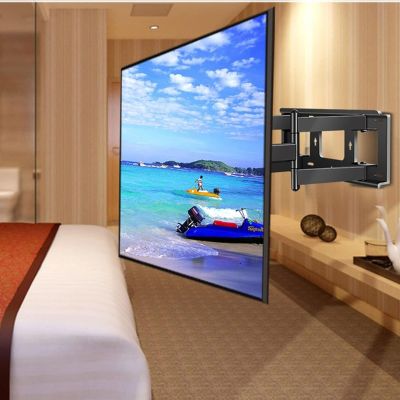 GDMEPMU Adjustable TV Wall Mount - for 70-120 Inch LCD TV Wall Mounting Bracket, TV Mount Bracket with Two Swivel Articulating Tilt 6 Arms, Max Vesa 1000 x 600 mm, Holds up to 130 kg