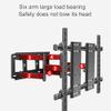 GDMEPMU Adjustable TV Wall Mount - for 70-120 Inch LCD TV Wall Mounting Bracket, TV Mount Bracket with Two Swivel Articulating Tilt 6 Arms, Max Vesa 1000 x 600 mm, Holds up to 130 kg view 3