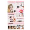 ASHATA 64MP 5K Photo Digital Camera, WiFi Rear Front Double Lens 2.8 Inch Beauty Camera with Fill Light for Selfies Landscapes Portable Compact Point and Shoot Digital for (Pink) view 4
