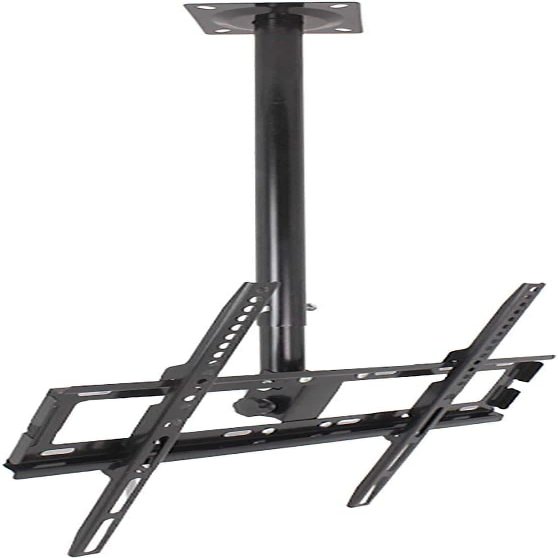 GDMEPMU TV Stand TV Unit, Tilt, Swivel TV Ceiling Mount for 32 to 55" LED Flat Screen TV's, Extra Long Ceiling Tv Mount Bracket, Max Loading Up to 77 Lbs TV Mount TV Stand