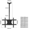 WQPMRMG TV Stand TV Unit, Ceiling TV Mount Bracket, Fits 32-75 Inch Flat Panel Televisions,Adjustable Height Telescoping Tilt and Swivel, Max TV Weight 132 Lbs TV Mount TV Stand view 2