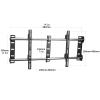 GDMEPMU TV Wall BracketTV Mount Stainless Steel TV Mount Low Profile TV Wall Mount Bracket Universal Fixed Wall Fits Most 32 to 100 Inch Flat Panel LCD TV view 2