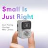 Diyeeni Mini Digital Camera, 1080P FHD Video 2MP Keychain Camera, Portable Vlogging Cameras with 128GB Card, 0.96inch Screen, 3 Filters, for Beginners Teens Adults Kids (Grey) view 2