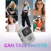 Diyeeni Mini Digital Camera, 1080P FHD Video 2MP Keychain Camera, Portable Vlogging Cameras with 128GB Card, 0.96inch Screen, 3 Filters, for Beginners Teens Adults Kids (Grey) view 3