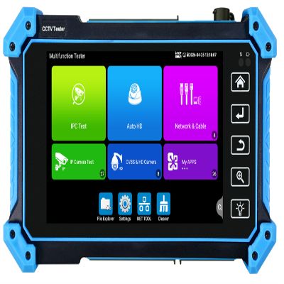 Multifunctional 8K H.265 IP Camera Tester 8MP AHD CVI TVI CVBS 5.4 inch CCTV Tester HDMI & VGA Input DC12V POE Output New Protective Interface Silicone Plugs (IPC-5100 Plus)