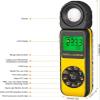 UV Meter, HP-881E Luxmeter Lumen Meter Handheld Light Calibrator with 270 Rotatable Detector, Measuring Range 0.1~300,000Lux view 2