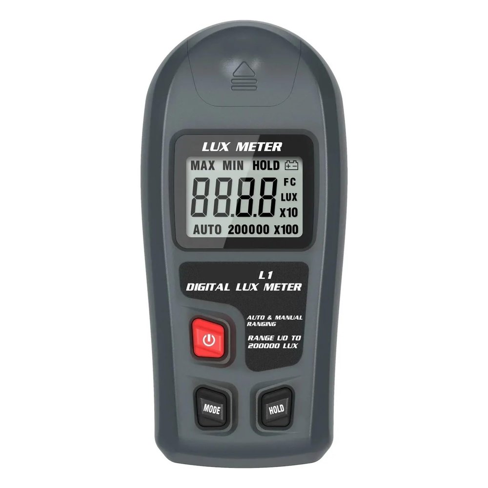 UV Meter, Digital Lux Meter Illuminometer 0~200,000lux LCD Pocket Light Meter Lux/FC Measure Tester Sensor Photometer Luxmeter