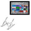 BoxWave Stand and Mount Compatible with Microsoft Surface 3 - Compact QuickSwitch Stand, Portable Multi Angle Viewing Foldable Riser - Metallic Silver view 1