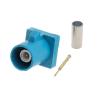 10PCS 50-1.5Universal Z Male Female Plug Connector Coaxial Wire Connectors for RG316 RG174 Pigtail Cable(Fakra Z M) view 1