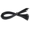 100pcs Self-locking Wire Zip Ties Set Kit 8 * 300 8 * 350 8 * 400 8 * 500 8 * 700 Nylon Cable Tie Plastic Zip Loop Wire 7.6mm(Black,7.6mm x 40cm 100pcs) view 1